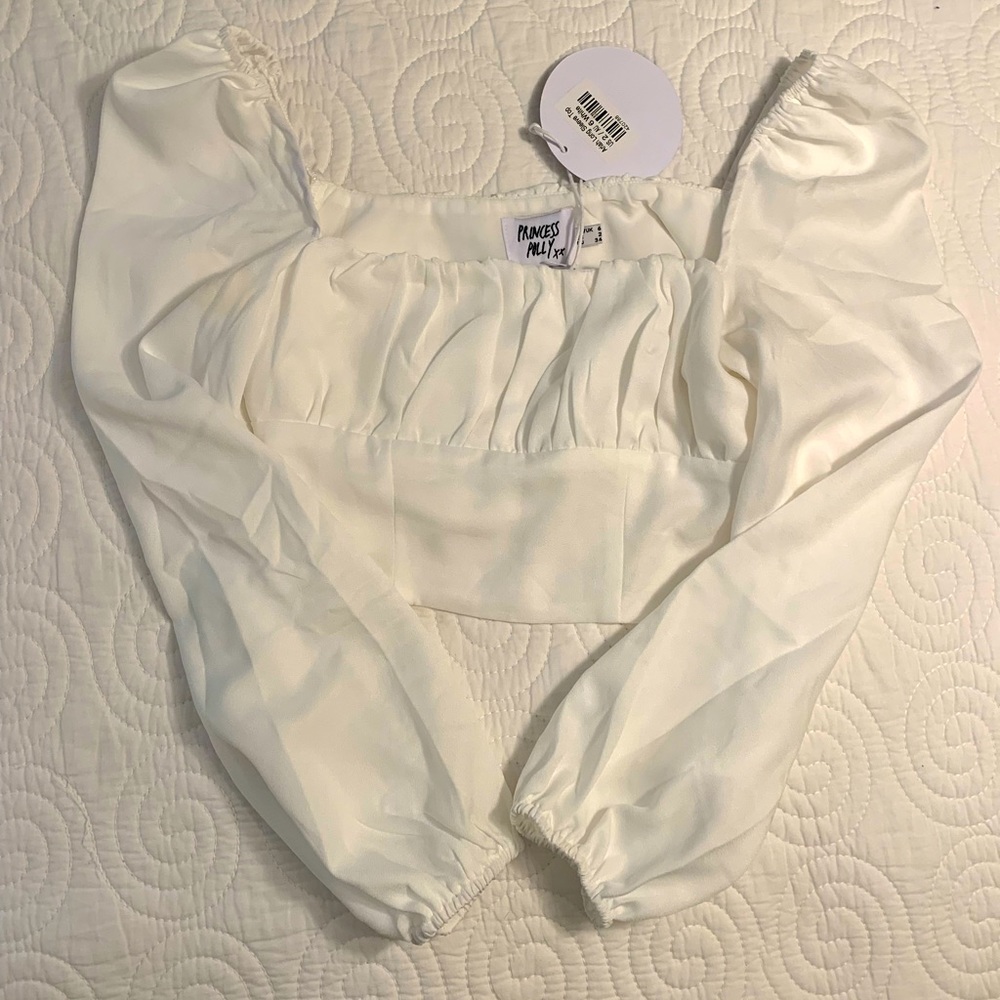 Princess polly puff sleeve crop top